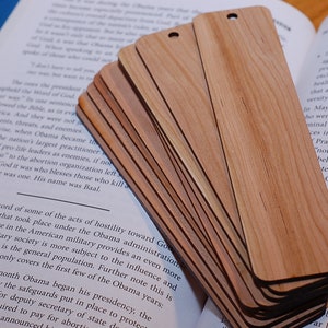 Blank Cherry Wood Bookmarks