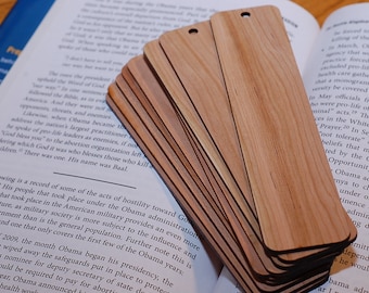 Blank Cherry Wood Bookmarks