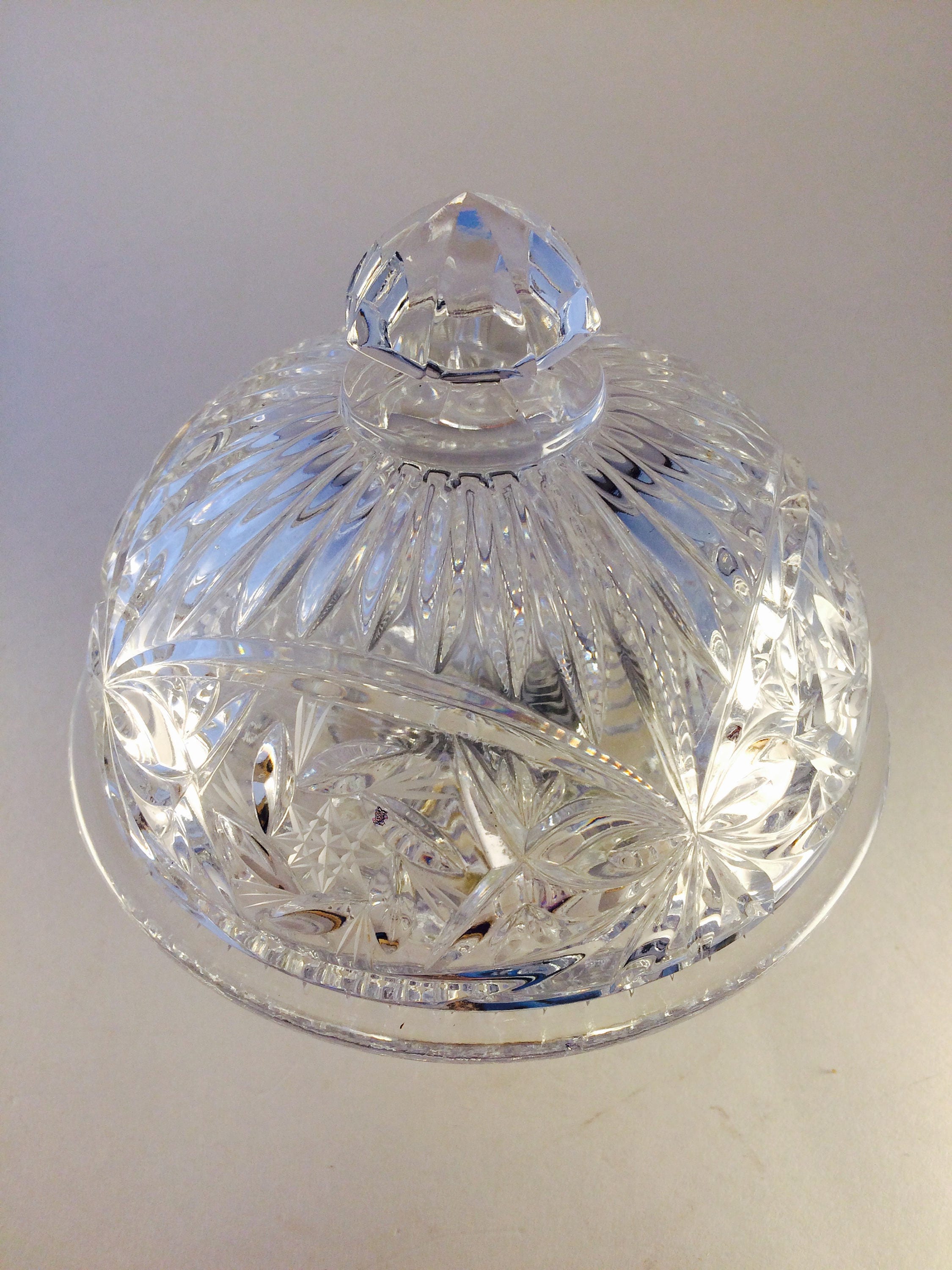 Crystal Butter Dish Etsy