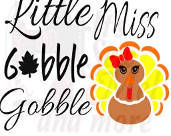 little miss gobble svg dxf and png files