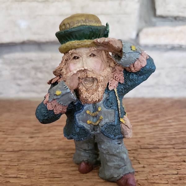 1st Edition GOEBEL Gnome Figurine | Mark Klaus Collection - Livingstone Dwarf / Troll | Christmas Decorations | New in Box | White Elephant