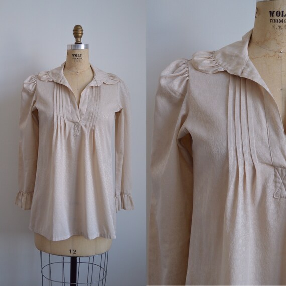 Françoise peasant blouse - vintage 1970s romantic