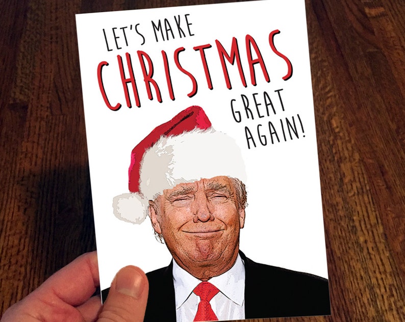 Print At Home Donald Trump Printable Christmas Card Etsy Print At Home Donald Trump Printable Christmas Card Etsy