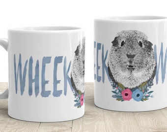 Guinea Pig WHEEK Coffee Mug Guinea Pig Language Noise Speak Cute Pet Owner 11 oz Mug