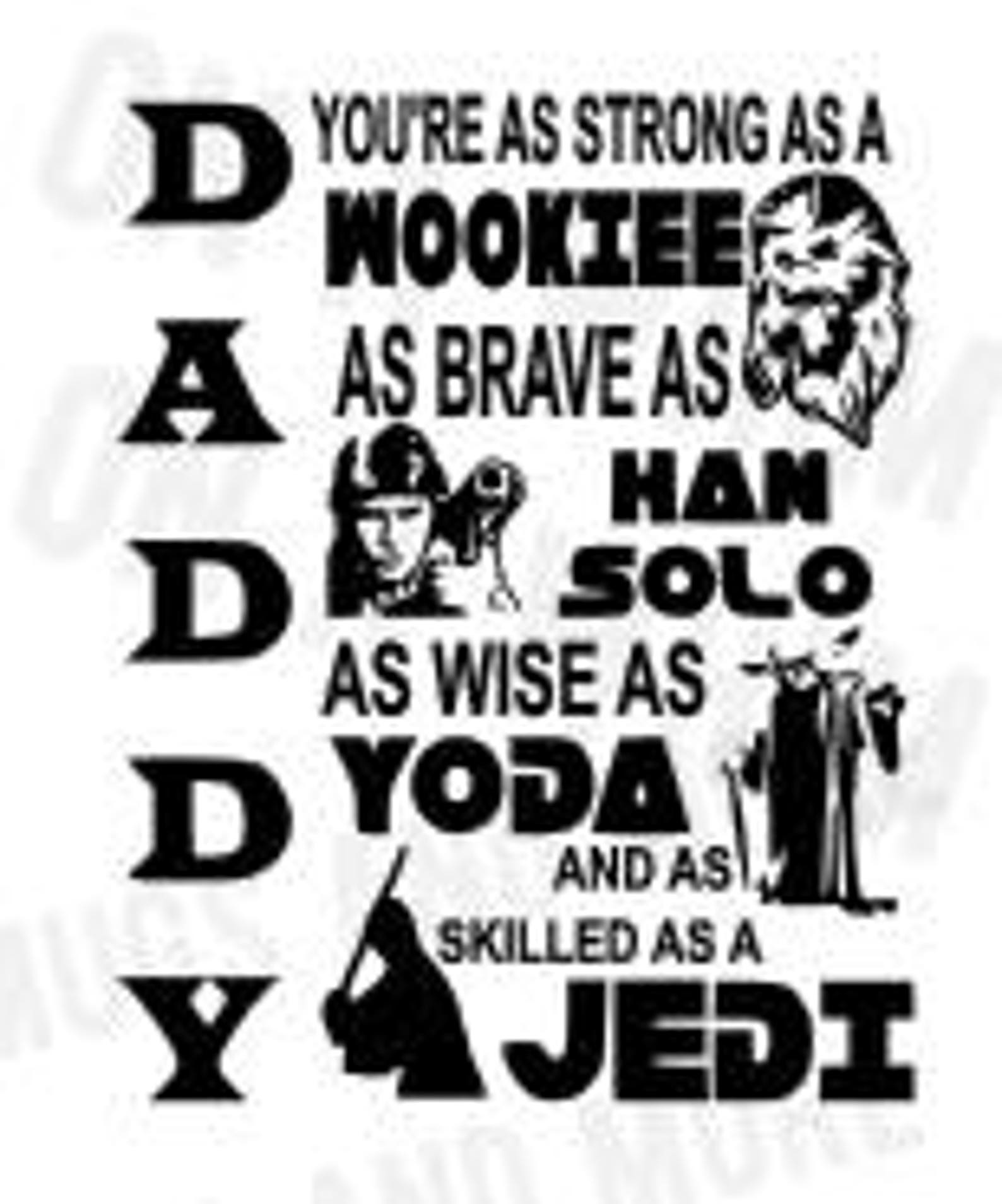 Download Father's Day Star Wars SVG file Digital | Etsy