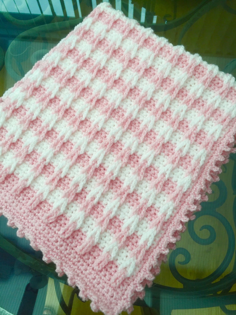 Cable Loop Baby Blanket/Throw Crochet Pattern. Instant PDF Etsy