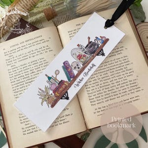 Witches bookshelf bookmark, witches bookmark, bookish merch, literary gift, bookish gift, cottage core bookmark, whimsical bookmark