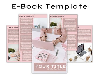 Modern EBook Template For Canva - Coaching Template- Course Template - Lead Magnet Template