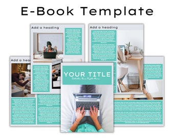 Modern EBook Template For Canva - Coaching Template- Course Template - Lead Magnet Template