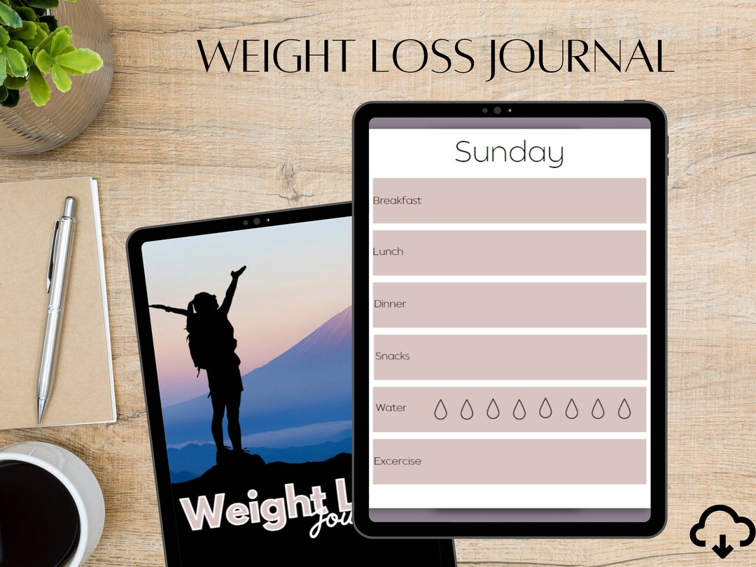 Weight Loss Tracker Weight Loss Journal compatible With Goodnotes