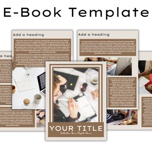 Modern EBook Template For Canva - Coaching Template- Course Template - Lead Magnet Template