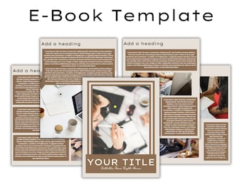 Modern EBook Template For Canva - Coaching Template- Course Template - Lead Magnet Template