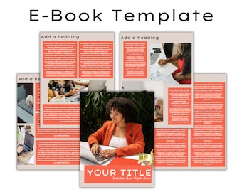 Modern EBook Template For Canva - Coaching Template- Course Template - Lead Magnet Template