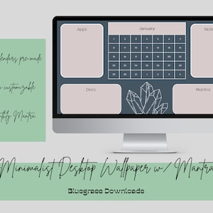 Sfondo minimalista del desktop - Mantra Sfondo del desktop - Modello di sfondo del computer - Sfondi modificabili per desktop / laptop