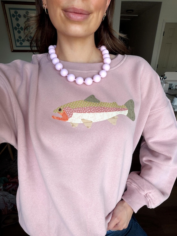 Trout Fish Applique Digital Download / Cricut SVG Cut File & Printable PDF Sewing Pattern