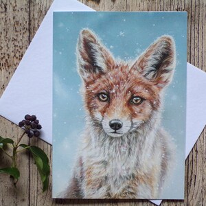 Winter Fox Noël / Anniversaire / Carte de vœux