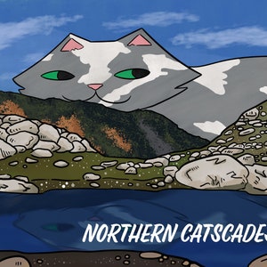 Northern Catscades (Cascade Mountains, Canada) | Landscape Art Print | Canadian Nature | Gift for Cat Lovers