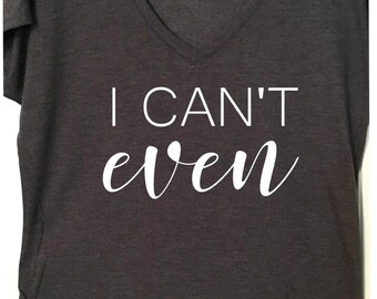 Without Coffee I Literally Can/'t Even Women/'s T-Shirt Funny Coffee Lover Gift
