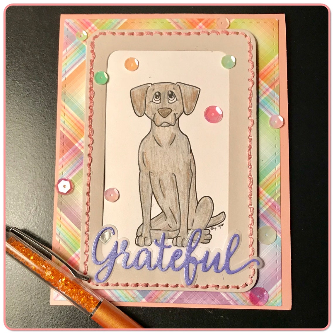 Download Digital Stamp or Coloring Page Weimaraner or Vizsla Dog | Etsy