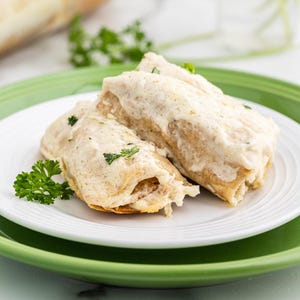 Chicken Alfredo Lasagna Rollups Recipe - Italian Comfort Food - Easy Dinner - Digital Download PDF