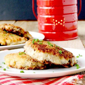 Beef and Potato Cakes Recipe - Leftover Roast Recipe - Easy Dinner Printable - Digital Download PDF