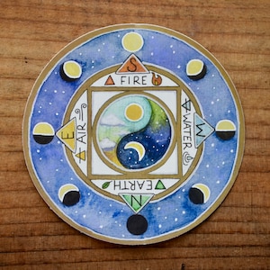 Wheel of the Four Directions | waterproof stickers