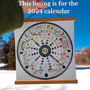 Lunar Calendar Wheel of the Year art prints image 2