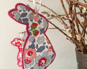 Rabbit Decorations | Liberty decoration | Liberty decor | Easter bunny decoration Gift topper | Easter trail | Easter Hunt