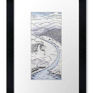 Snowy Day In Japan / Impresión de archivo firmada