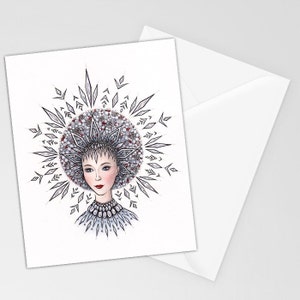 Snegurochka Snow Maiden | Miniature Postcard Art Print