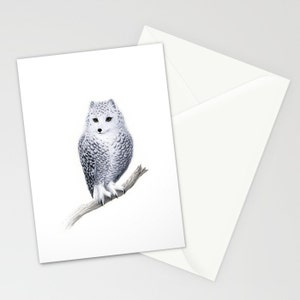 Snowy Fowl 1 | Tirage d’art de carte postale miniature