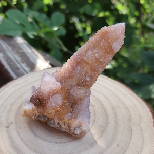 Amethyst Spirit Quartz, Amethyst KaktusQuarz, Kristall Ringhalter, 65 gm