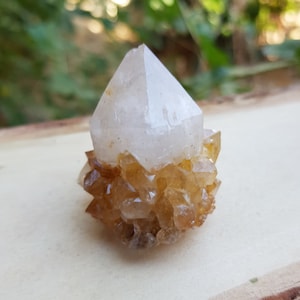 A++ Natural Quartz And Citrine Cluster Top Grade Mineral Specimen