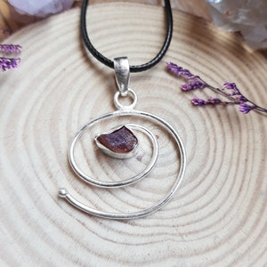 Raw Citrine Necklace In Sterling Silver, Birthstone Necklace,  Crystal Jewellery