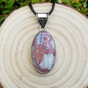 Norina Jasper Pendant: Sterling Silver Boho Gemstone Necklace