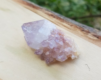 Lavender Amethyst Spirit Quartz Cluster: Ethically Sourced Cactus Quartz