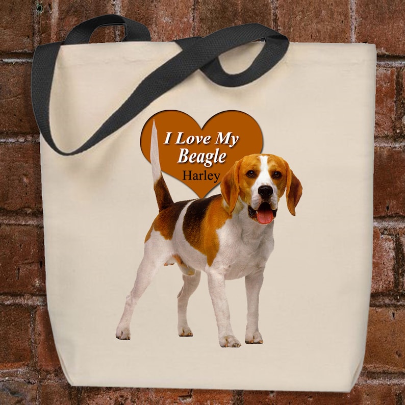 Beagle Tote Bag Personalized