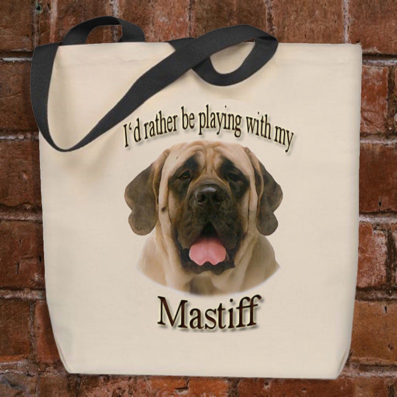 Mastiff Tote Bag Personalized