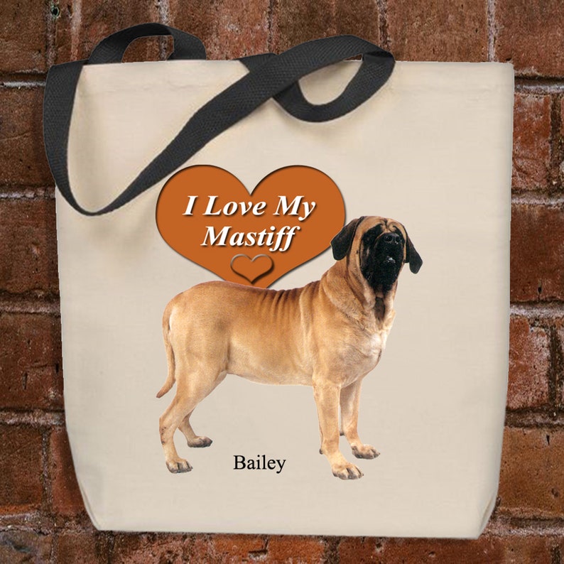 Mastiff Tote Bag Personalized