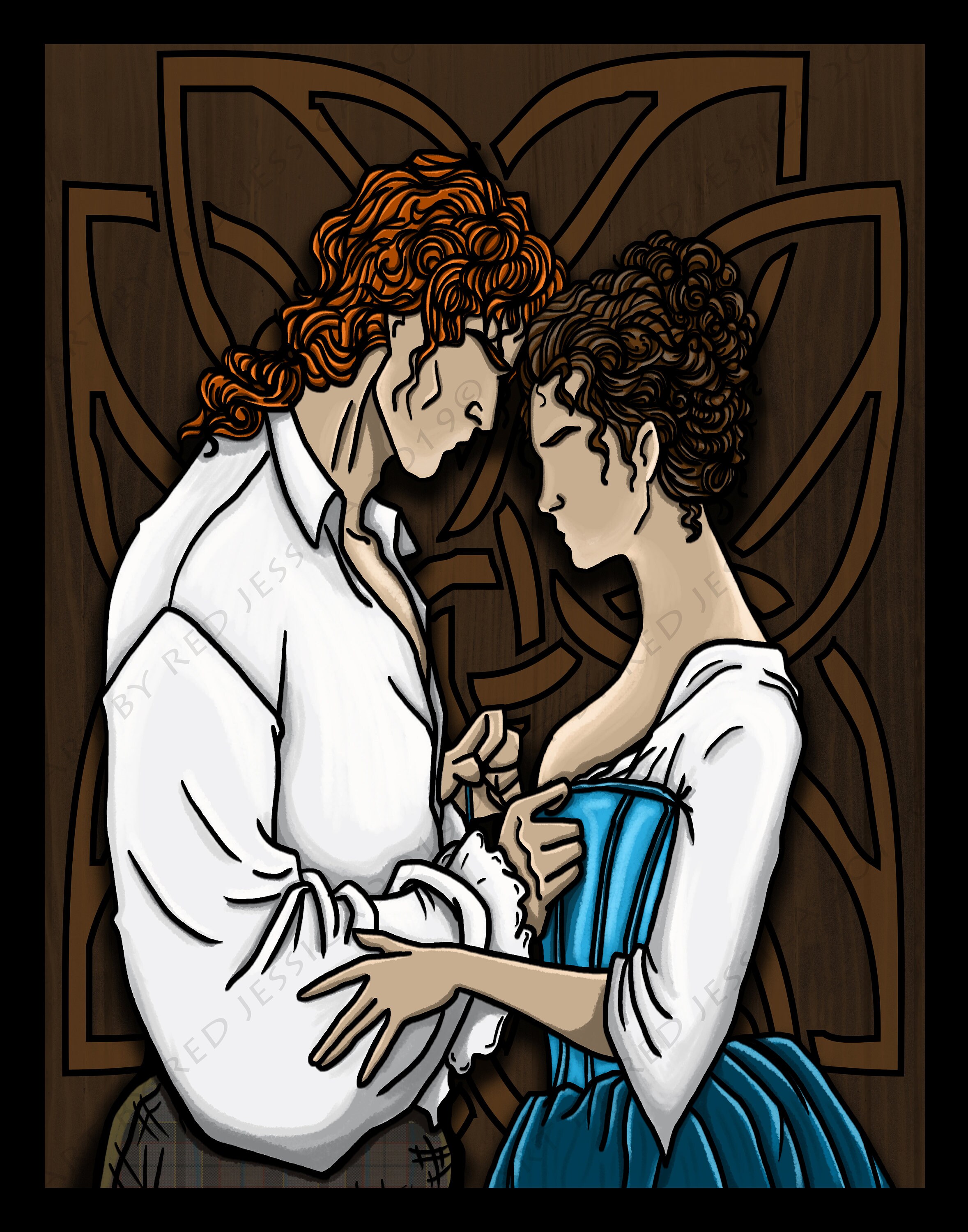 Claire and Jamie an Outlander Love Story - Etsy
