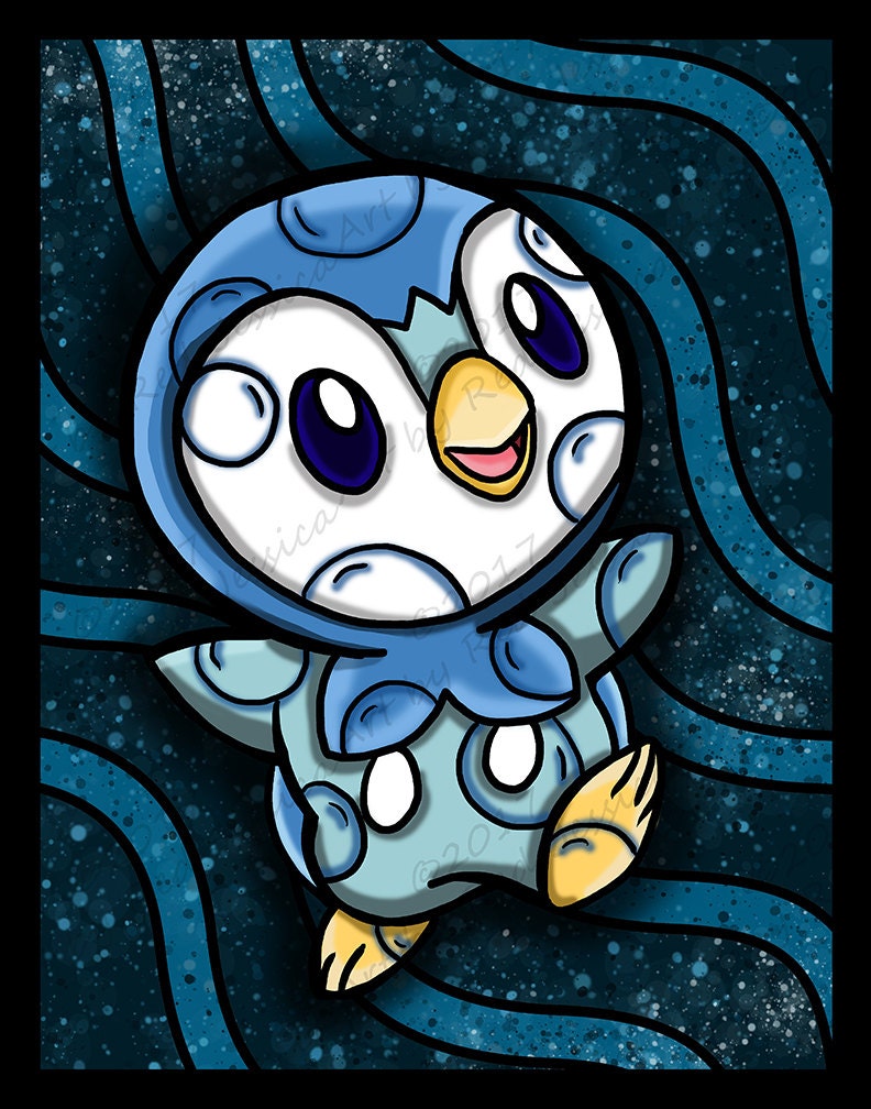 Dawn and Piplup - Pokemon Legends Print, an art print by Floof n Wool -  INPRNT