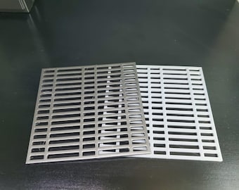 Panneaux de sol à l'échelle 1/6, grille métallique pour figurines de science-fiction de 30 cm (12 po.) non peintes