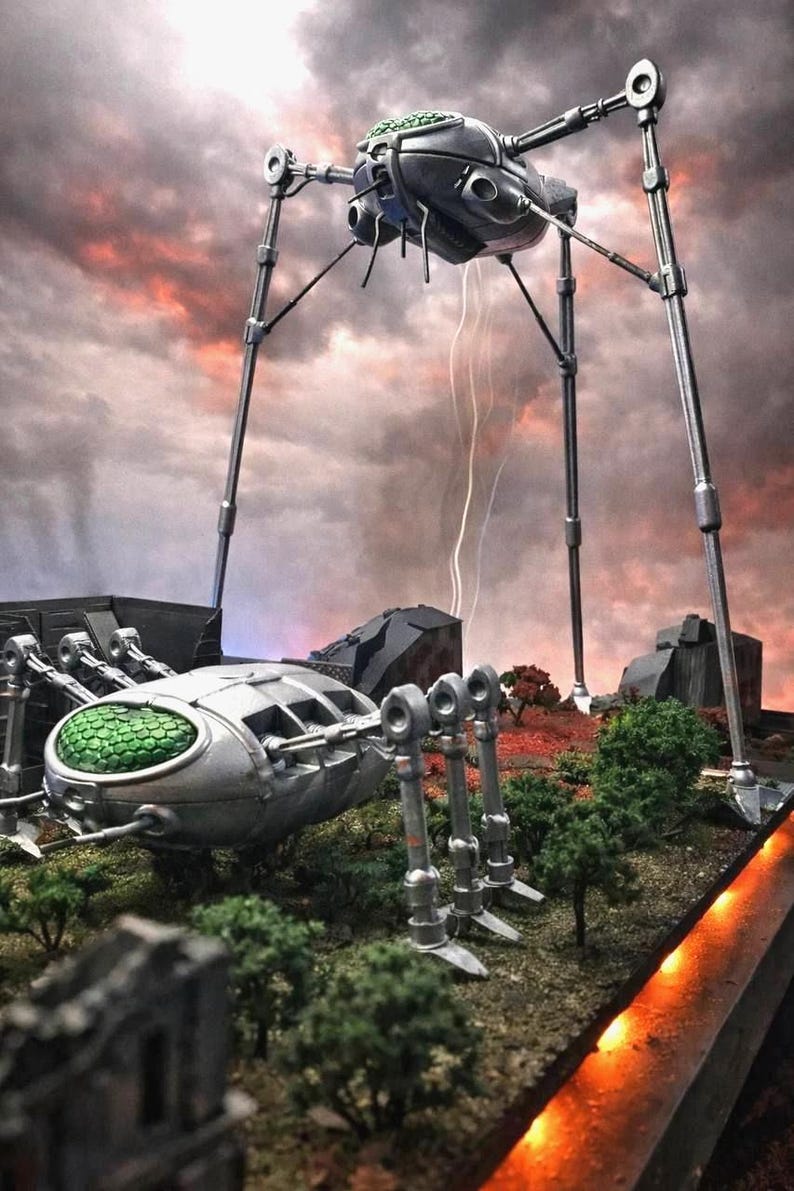 Wow Matian Machine War of the Worlds Tripod Martian War Machine Model Kit - Etsy