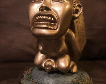 Indiana Jones Chachapoyan Fertility Idol + Base 3D printed Model Prop Replica