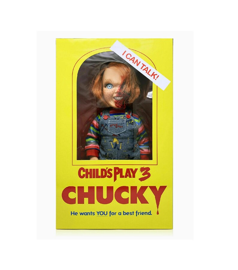 Child's Play Chucky Doll Pizza Face 15 Mezco Talking Etsy