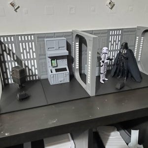 Star Wars Diorama für 1/12 Black Series Figuren Grauer Todesstern Groß