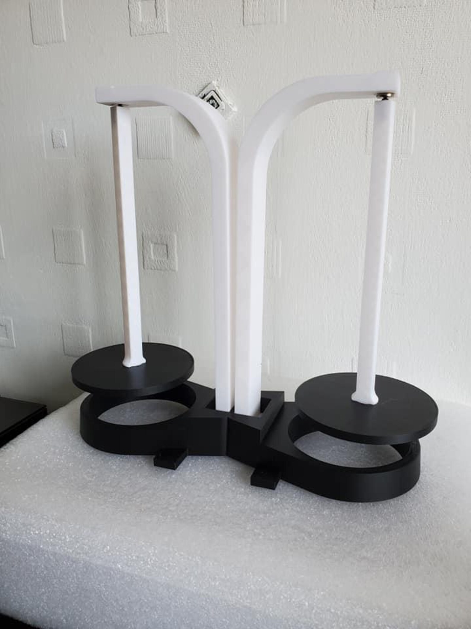 Crochet Spindle Rack Crochet Double Yarn Holder Magnetic Arts Crafts Wool Feeder Knitting ...