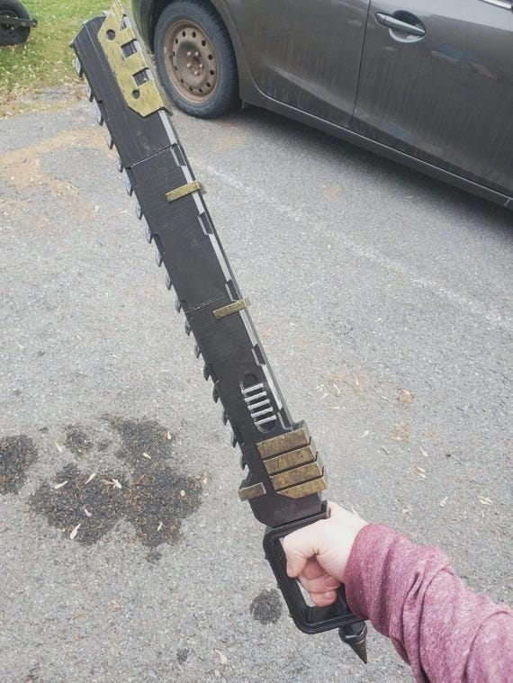 ウォーハンマー対応チェーンソードコスプレ小道具3Dプリントキット