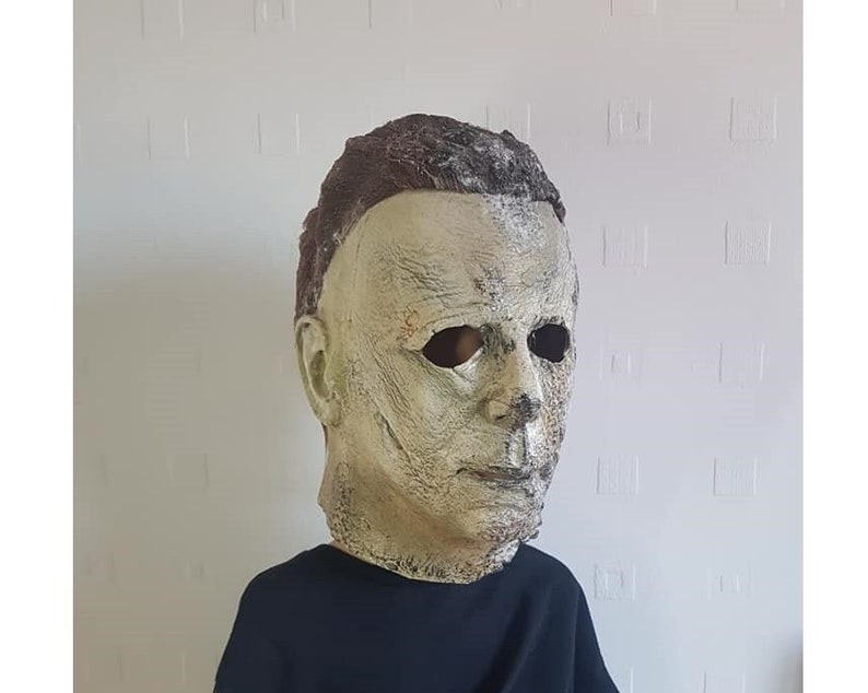 Michael Myers Mask Halloween Ends 2022 Handpainted Latex Mask Etsy