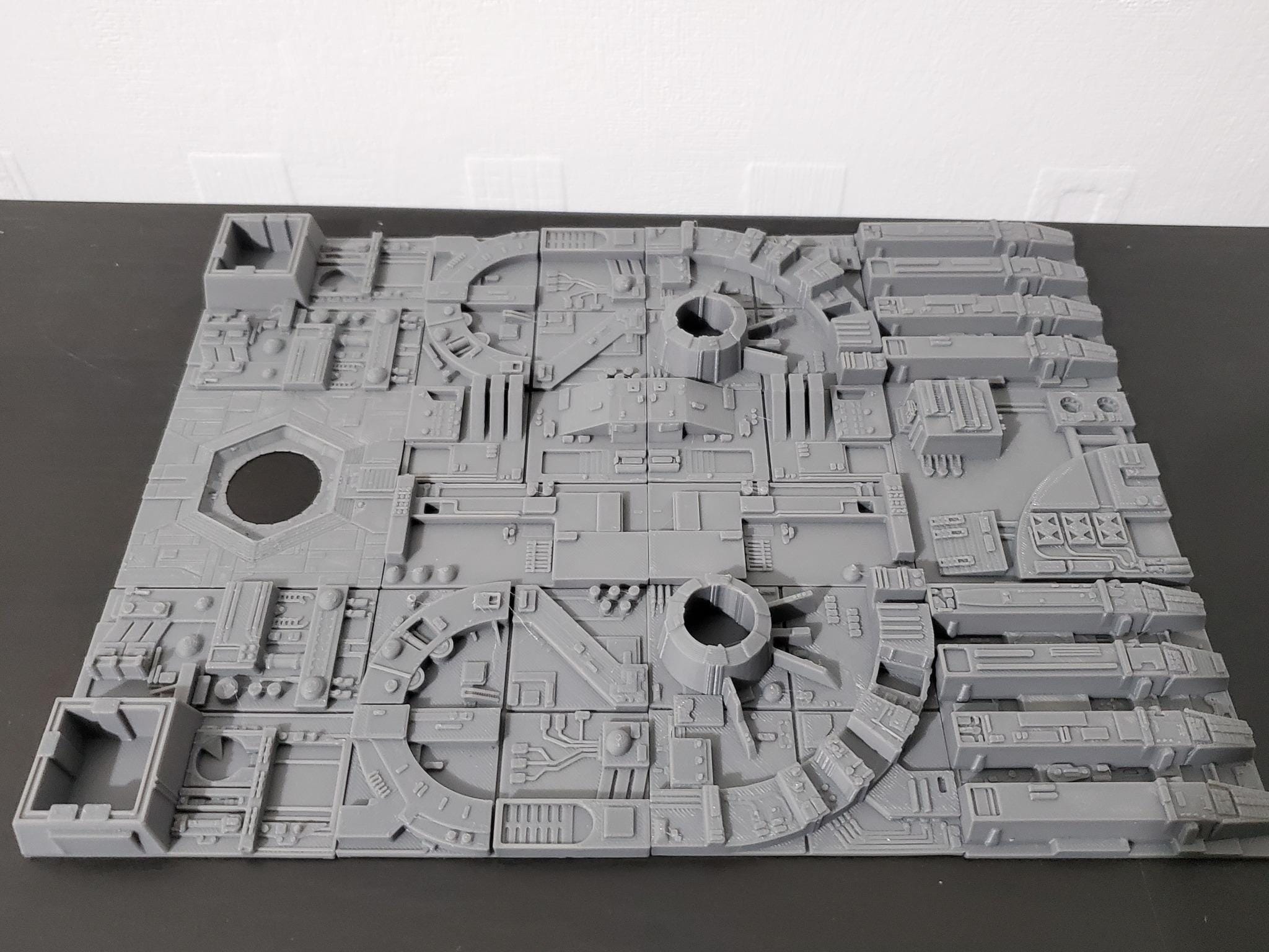 Death Star Surface Tiles Exhaust Port Version Star Wars Trench Run